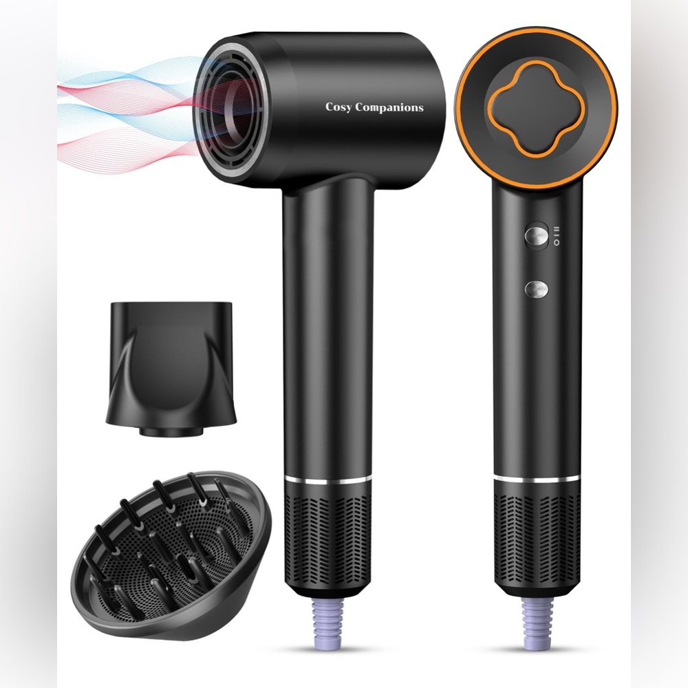 Hair Dryer - 150000 RPM High-Speed Brushless Motor Negative Ionic Blow Dryer